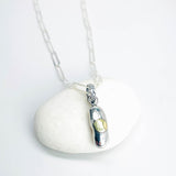 Recycled Sterling Pendant Nugget Pendant