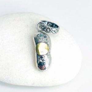 Recycled Sterling Pendant Nugget Pendant
