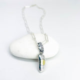 Recycled Sterling Pendant Nugget Pendant