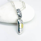 Recycled Sterling Pendant Nugget Pendant