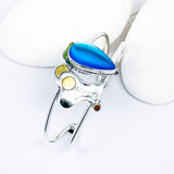 Sterling Silver Opalite Bracelet - Celestial Bracelet Gold
