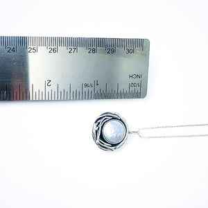 Sterling Silver Pearl Nest Pendant - Protection Talisman