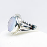 Sterling Silver Pearl Ring - Moon Whispers Ring Size 7.5
