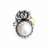 Pearl Lotus Ring Size 7