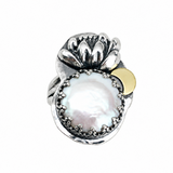 Pearl Lotus Ring Size 7
