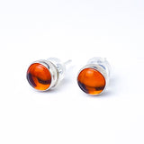 Sterling Silver Stud Earrings with Various Gemstones