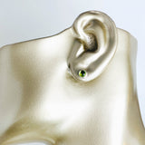 Sterling Silver Stud Earrings with Various Gemstones