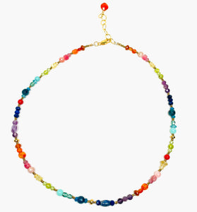 Precious Bead Necklace - Rainbow Connection Collection - DawnsArtisanJewelry.com