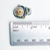 Citrine Shark Eye Shell Necklace - DawnsArtisanJewelry.com