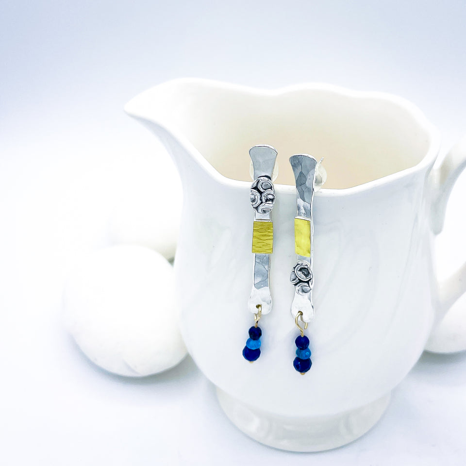 Sterling Silver Totem Talisman Earrings