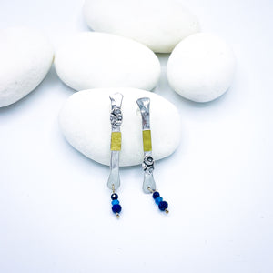 Sterling Silver Totem Talisman Earrings
