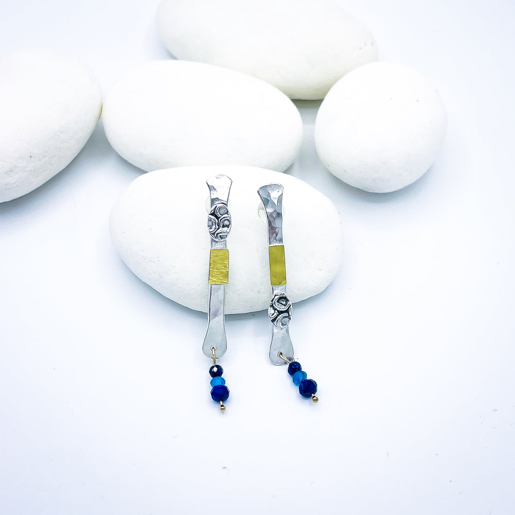 Sterling Silver Totem Talisman Earrings