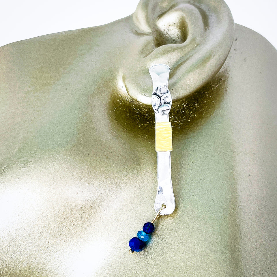 Sterling Silver Totem Talisman Earrings