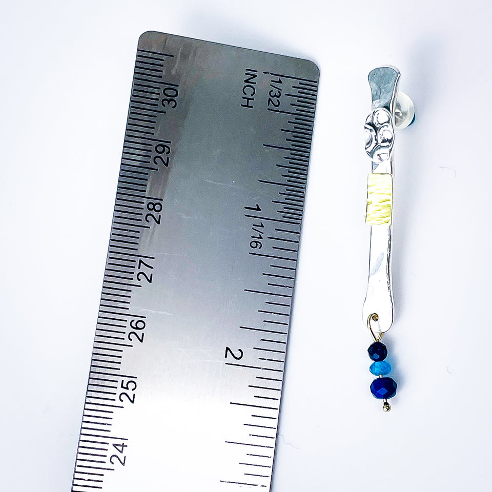 Sterling Silver Totem Talisman Earrings