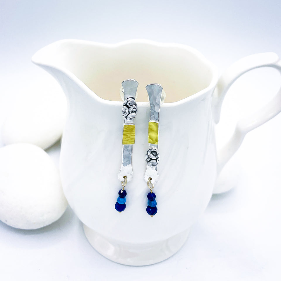 Sterling Silver Totem Talisman Earrings