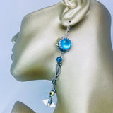 Wabi Sabi Cycle Of Life Earrings - Aurora Crescent Asymmetrical Earrings