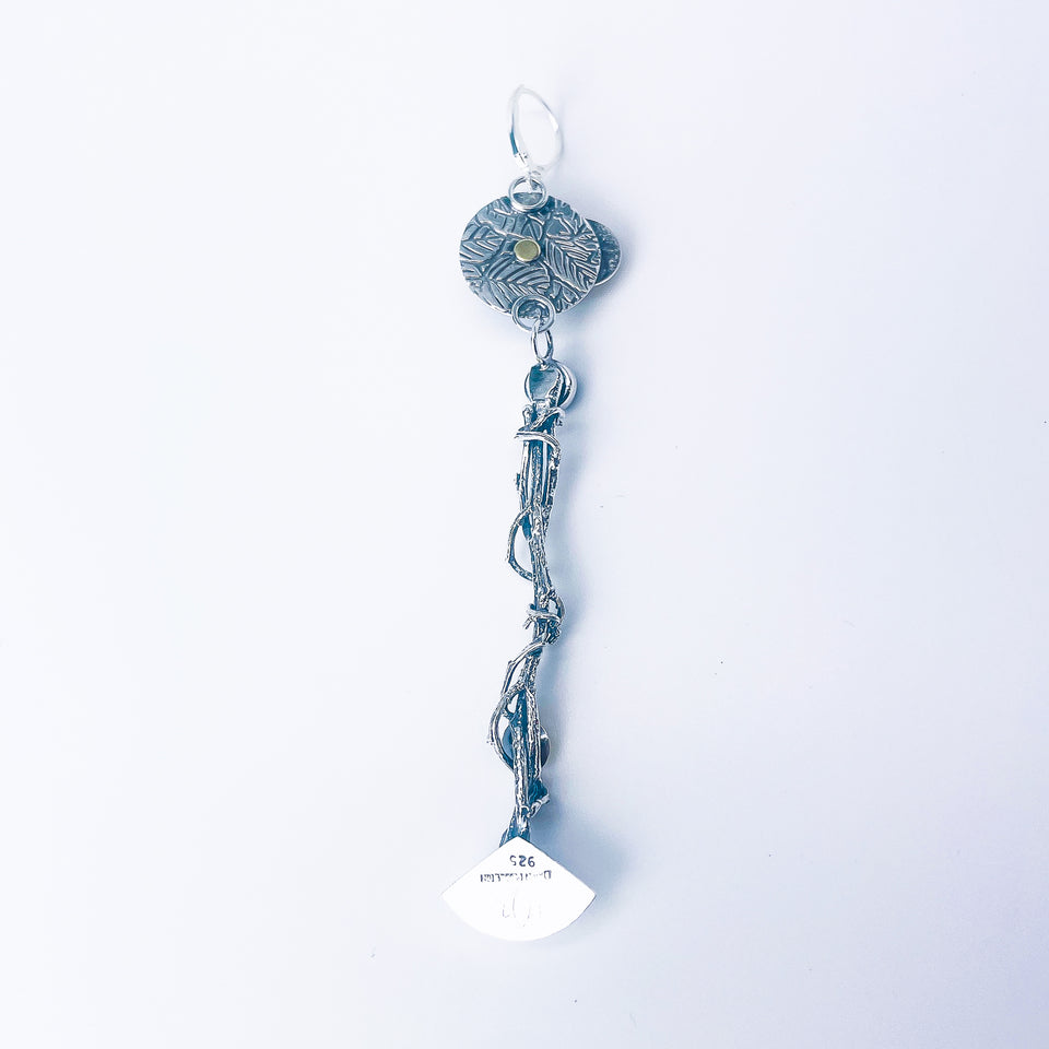 Wabi Sabi Cycle Of Life Earrings - Aurora Crescent Asymmetrical Earrings