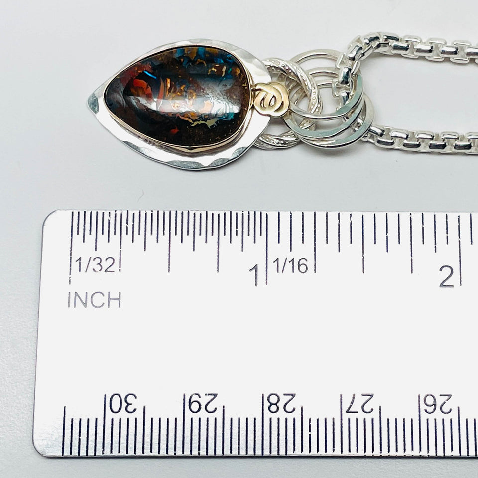 Sterling Silver Koroit Boulder Opal Pendant
