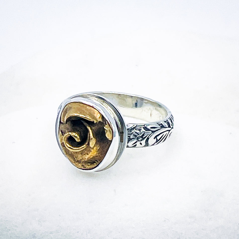 Bronze Ring Women’s - Rose Ring Size 7