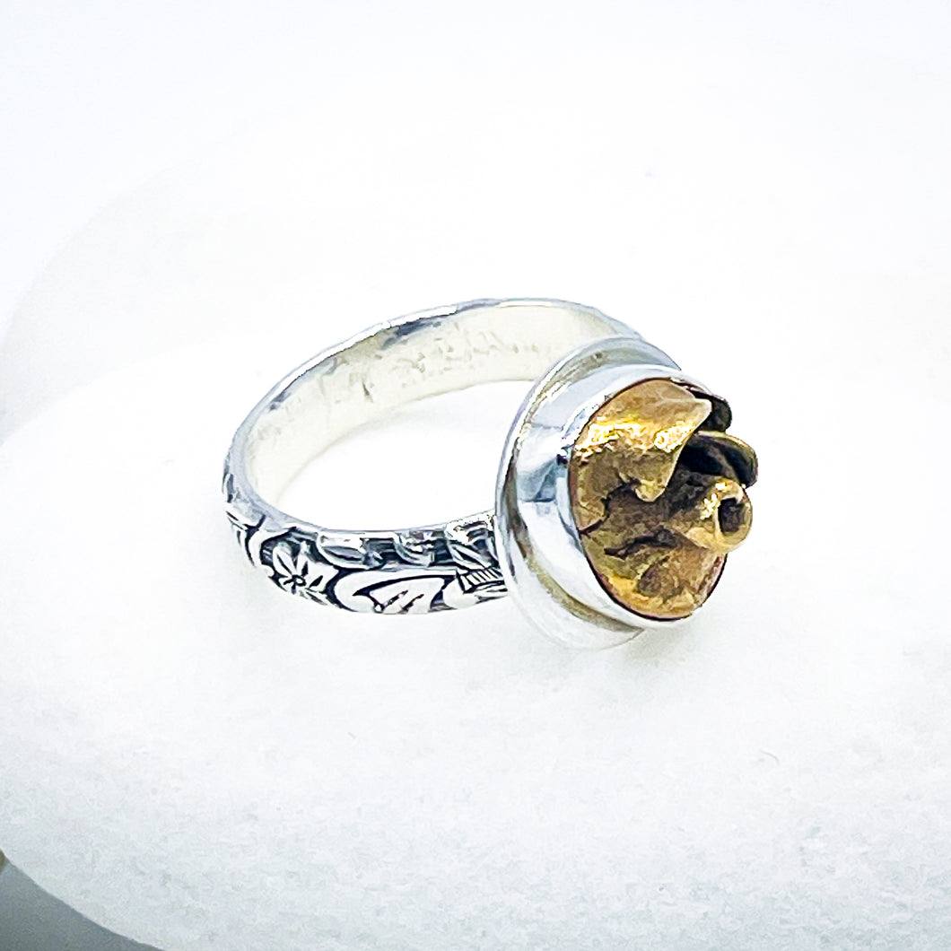 Bronze Ring Women’s - Rose Ring Size 7