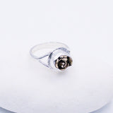 Sterling Silver Bronze Rose Ring Size 8 1/2