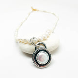 Freshwater Coin Pearl Necklace Pendant