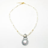 Freshwater Coin Pearl Necklace Pendant