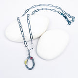 Sterling Silver Ruby and Gold Necklace - Ophelia Collection