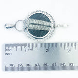 Sterling Silver Orthoceras Necklace Pendant - DawnsArtisanJewelry.com
