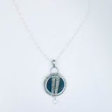 Sterling Silver Orthoceras Necklace Pendant - DawnsArtisanJewelry.com