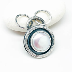 Freshwater Coin Pearl Necklace Pendant