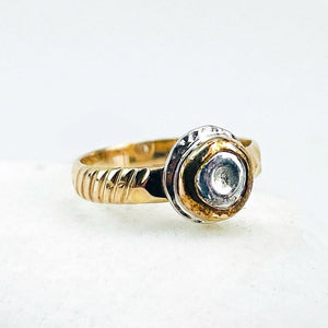 Gold and Silver Ring Size 7 3/4