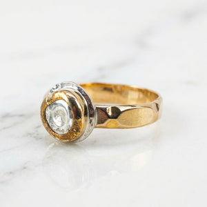 Gold and Silver Ring Size 7 3/4