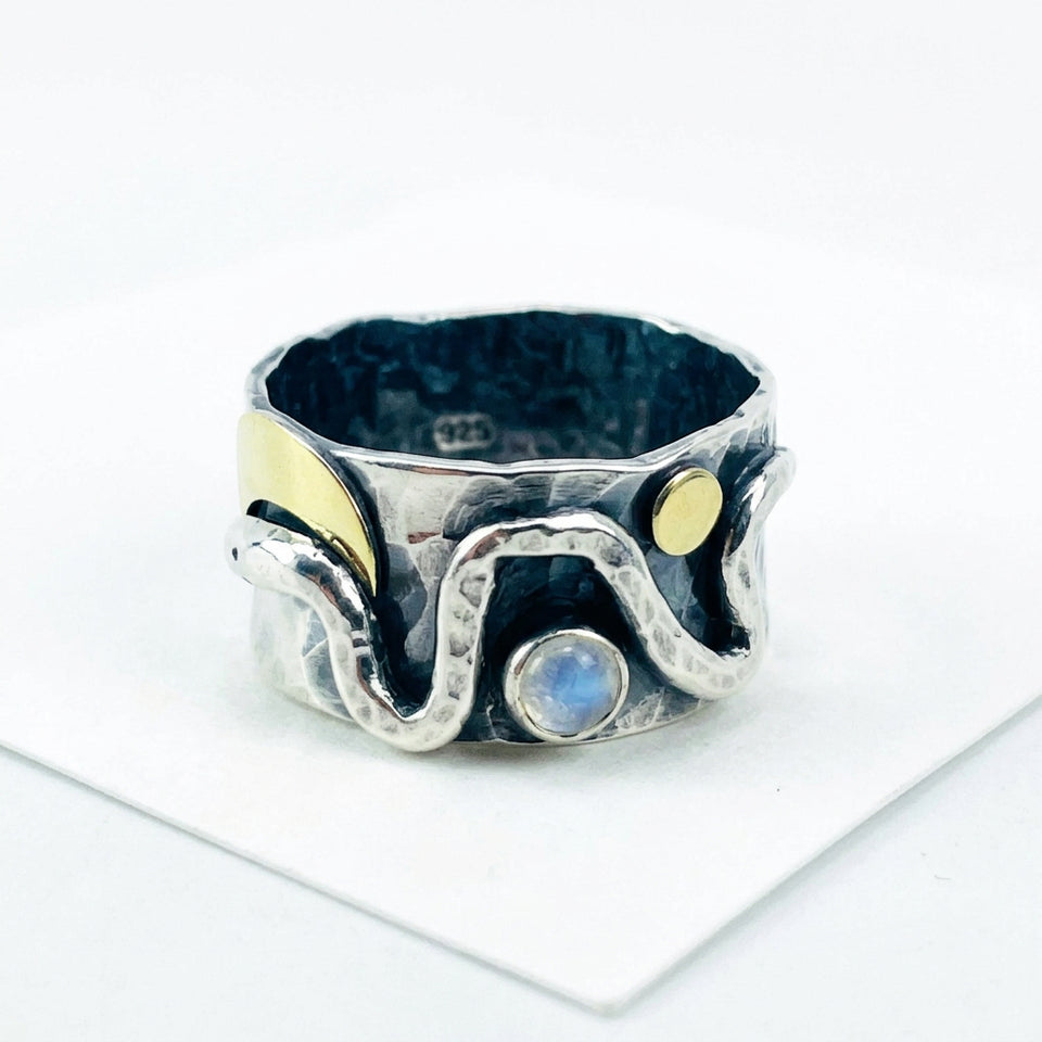 Sterling Silver Serpent Ring Size 8