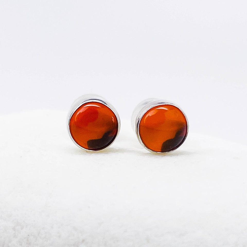Petite Sterling Silver Stud Earrings With Stones