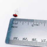 Petite Sterling Silver Stud Earrings With Stones