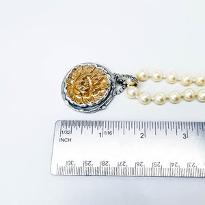 Bronze Lotus Flower Pendant Necklace - Journey Talisman