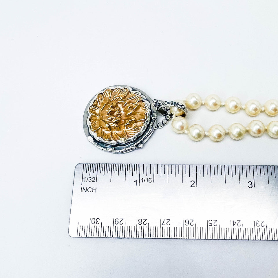 Bronze Lotus Flower Pendant Necklace - Journey Talisman