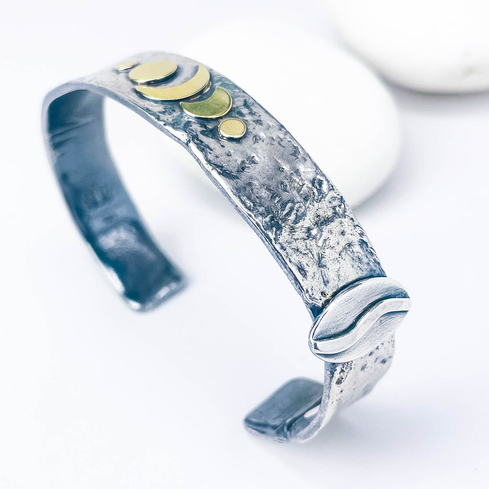 Celestial Cuff Bracelet Sterling Silver
