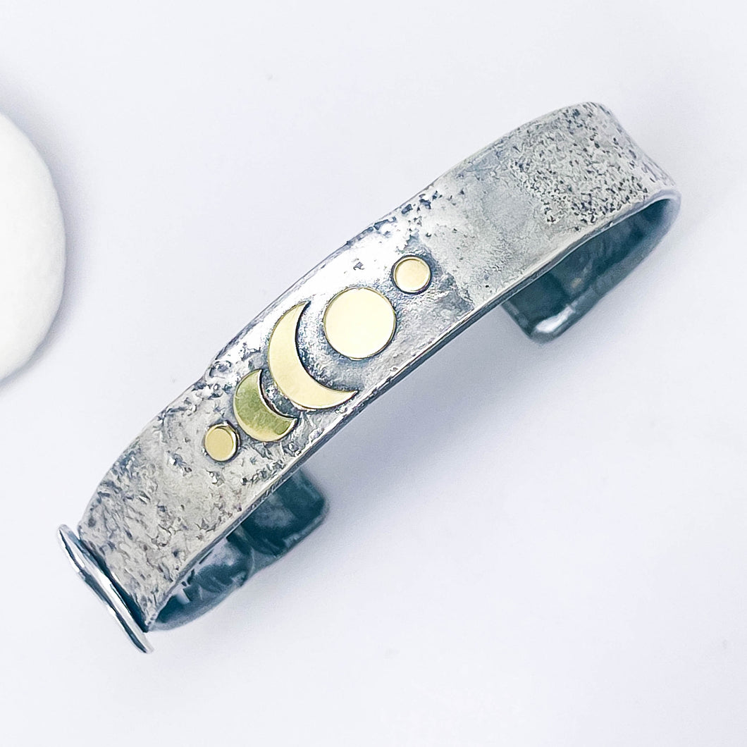 Celestial Cuff Bracelet Sterling Silver
