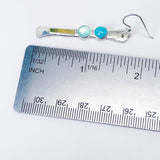 Sterling Silver Totem Talisman Earrings - Chalcedony & Amazonite