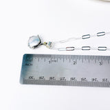 Sterling Silver Pearl Pendant Necklace - Stillness Talisman - DawnsArtisanJewelry.com