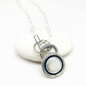 Freshwater Coin Pearl Necklace Pendant