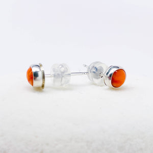 Petite Sterling Silver Stud Earrings With Stones