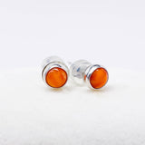 Petite Sterling Silver Stud Earrings With Stones
