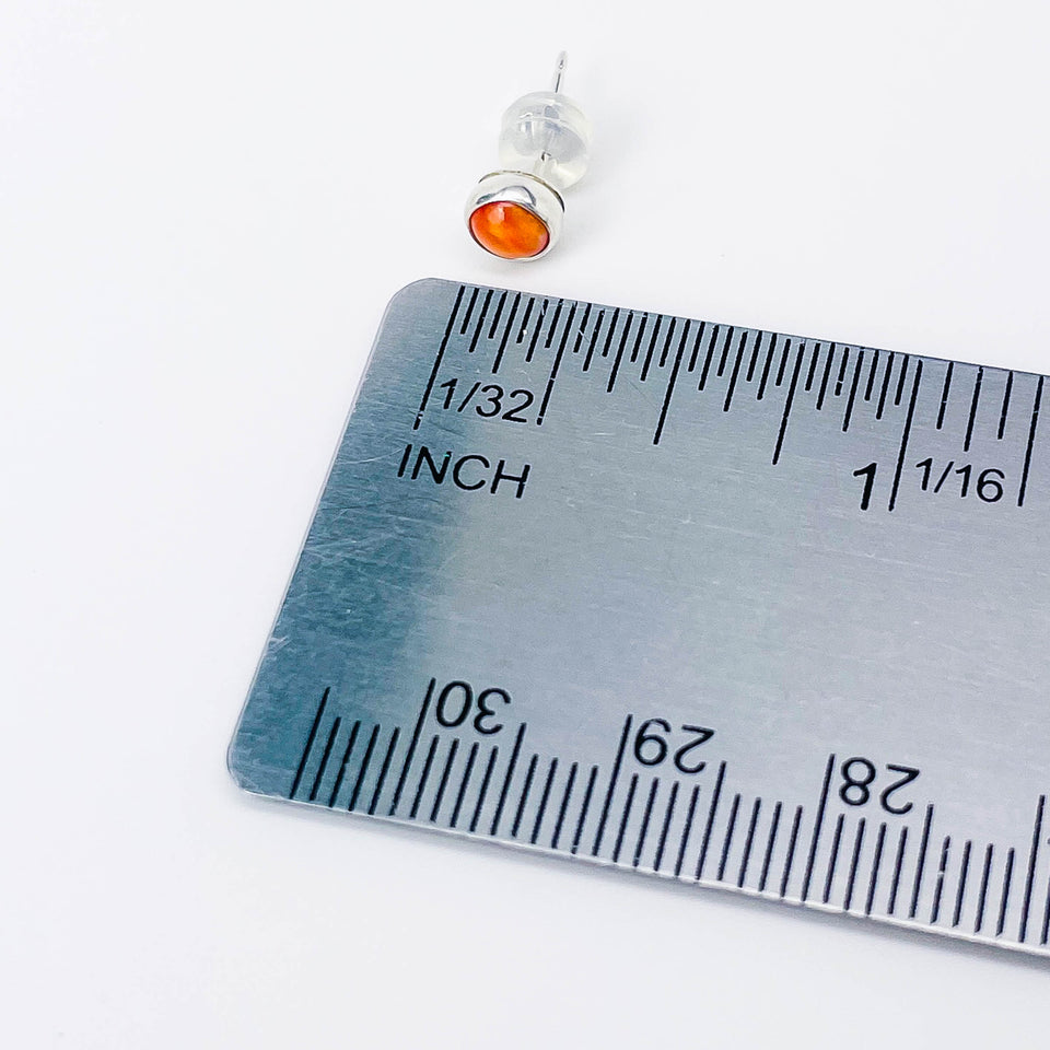 Petite Sterling Silver Stud Earrings With Stones