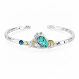 Sterling Silver Turquoise Blue Topaz Bracelet
