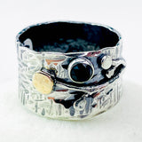 Sterling Silver Wide Band Ring Size 8 to 8 1/2
