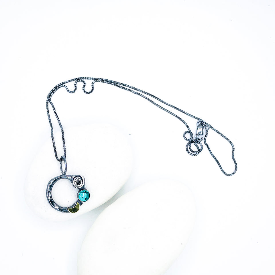 Nest Jewelry Necklace | Turquoise Sterling Silver Necklace