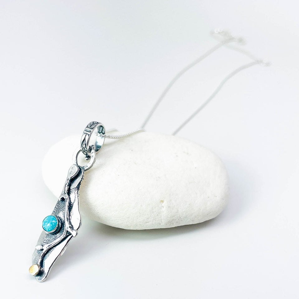 Sterling Silver Twig Necklace | Nature's Wonder Talisman